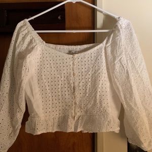 Eyelet forever 21 top